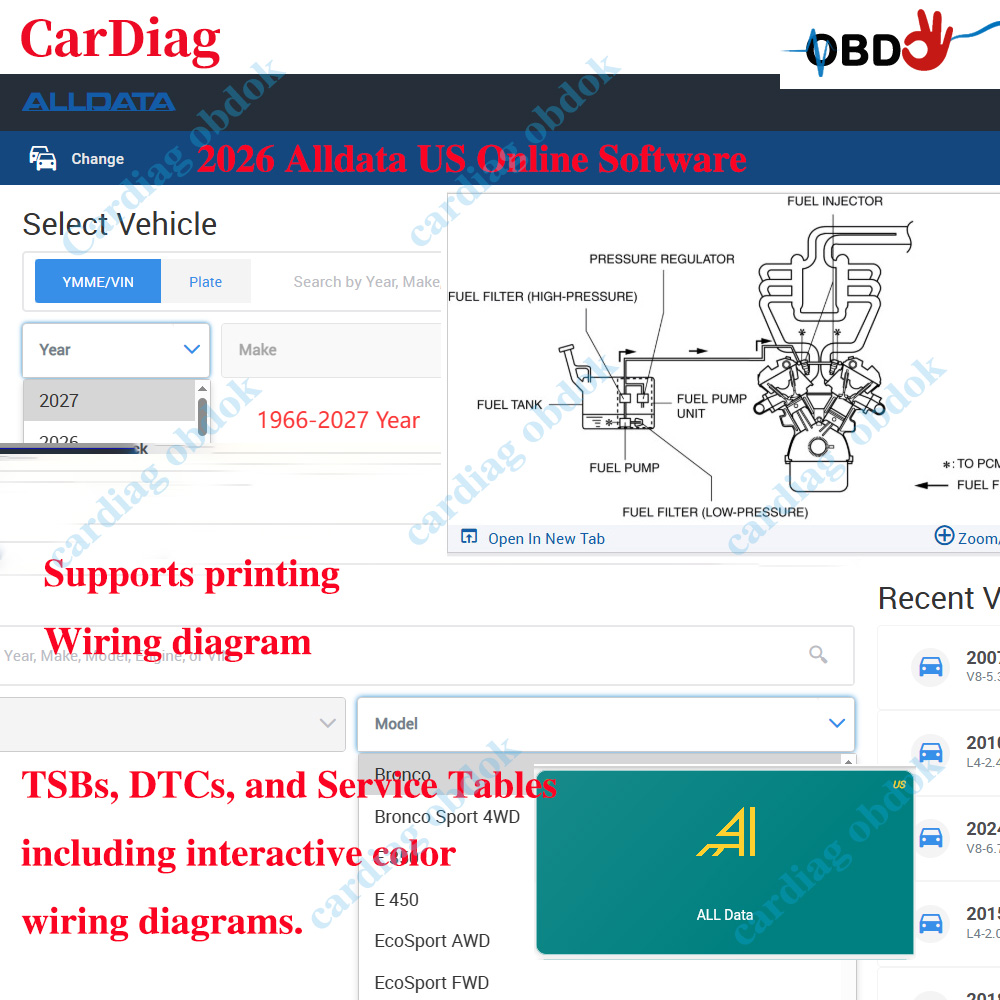 Workshop Tools Online - 2026 Alldata US Online Software Supports