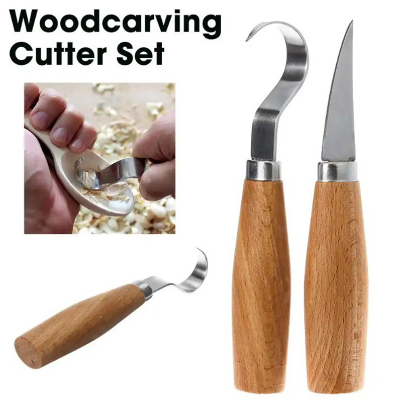Workshop Tools Diy - Wood Carving Knife Chisel Hook Knife