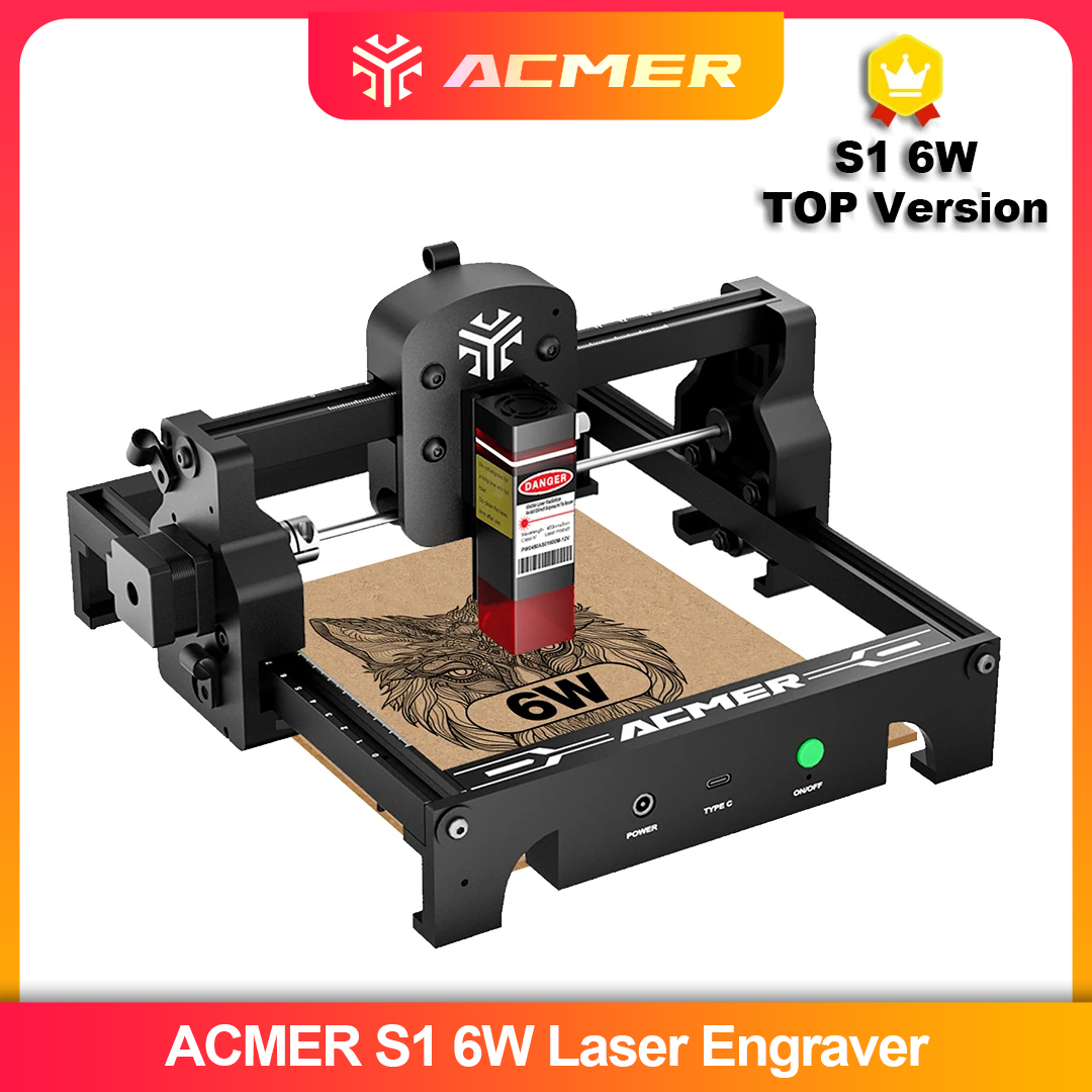 Workshop Tools Wood - ACMER S1 2.5/3.5/6W Laser Engraver Machine