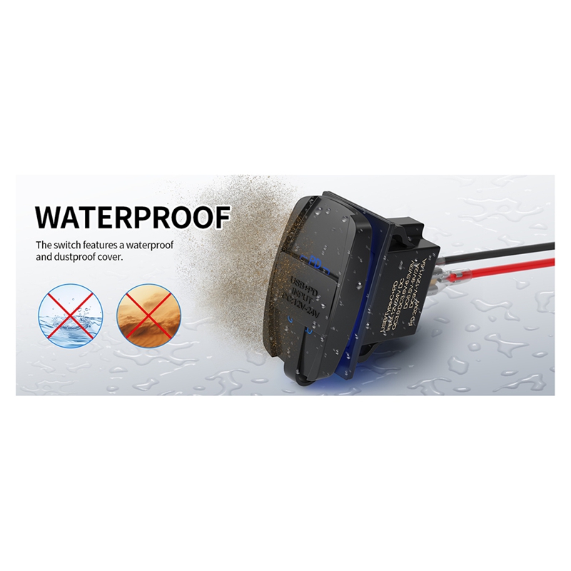 USB Rocker Switch 12V Waterpro - огляд і ціна Tools Qc