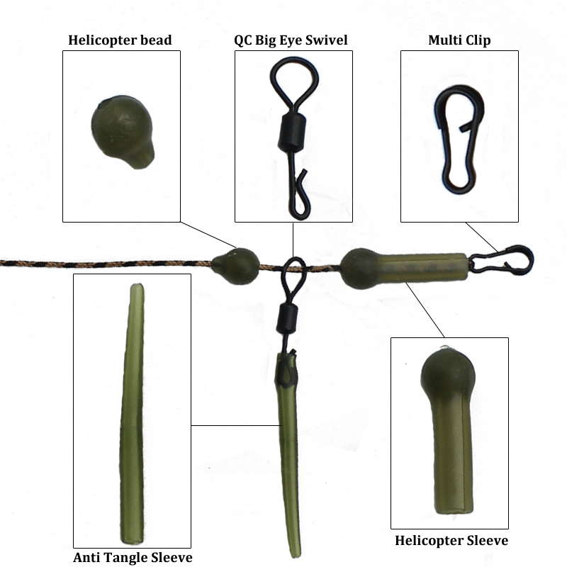 5Set=25PCS Carp Fishing Helico - огляд і ціна Tools Qc