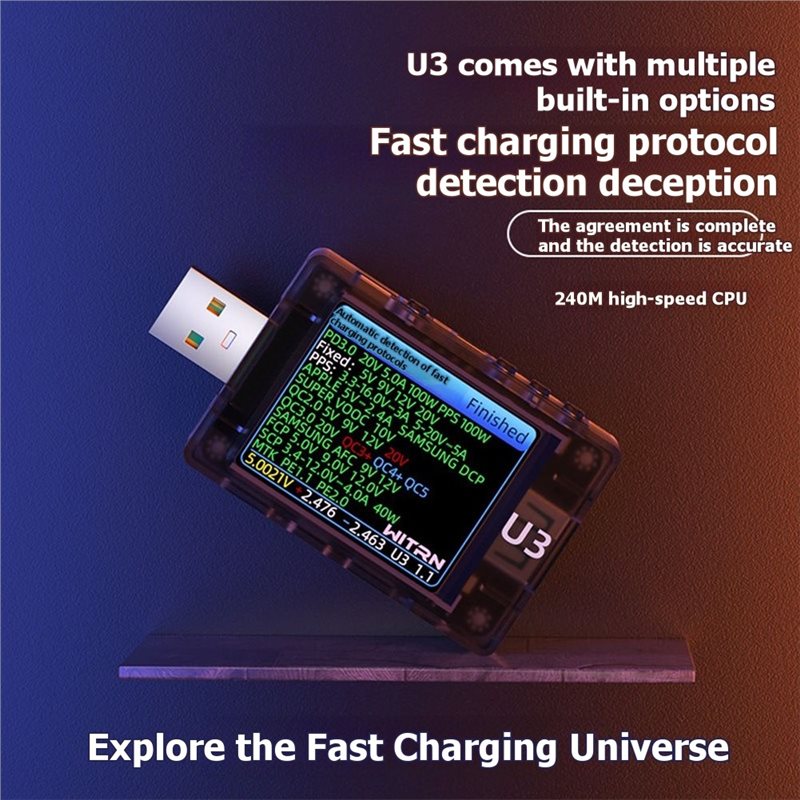 AB41-USB Tester U3 3.1 PD Deco - огляд і ціна Tools Qc