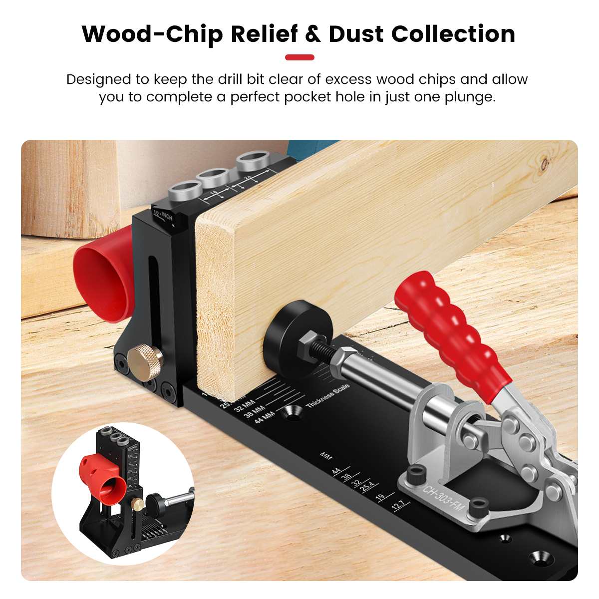 ENJOYWOOD XK4 Woodworking Incl - огляд і ціна Pocket Hole Jig