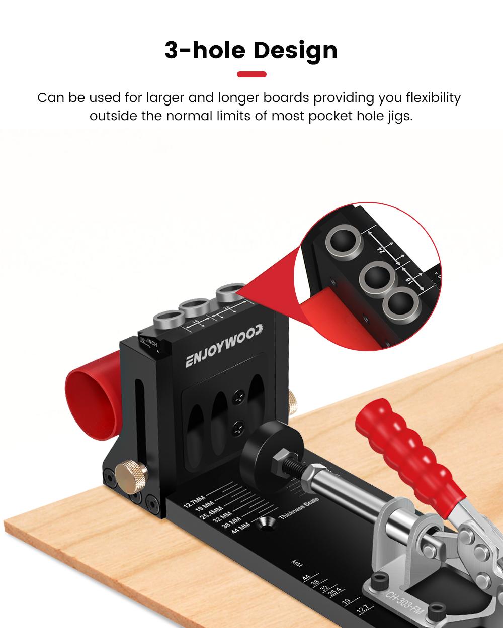 ENJOYWOOD XK4 Woodworking Incl - огляд і ціна Pocket Hole Jig