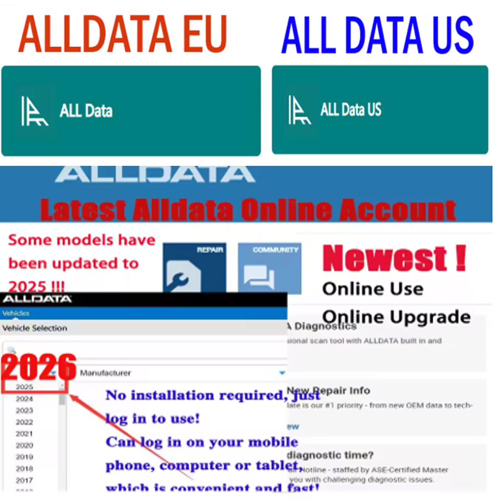 Alldata EU US Newest Online Ac - огляд і ціна Workshop Tools Online