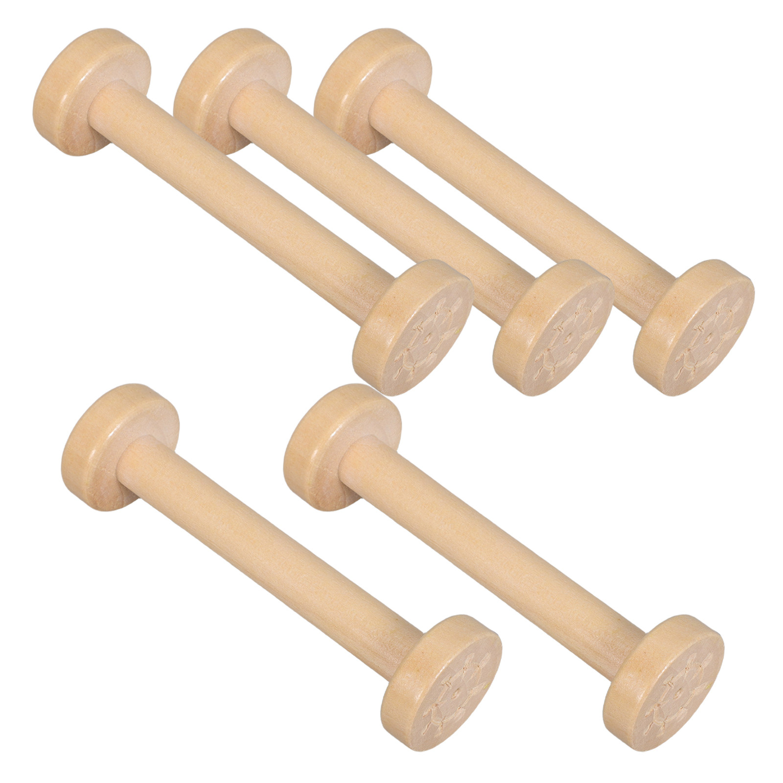 5Pcs Wooden Spools Natural Vin - огляд і ціна Workshop Tools Diy