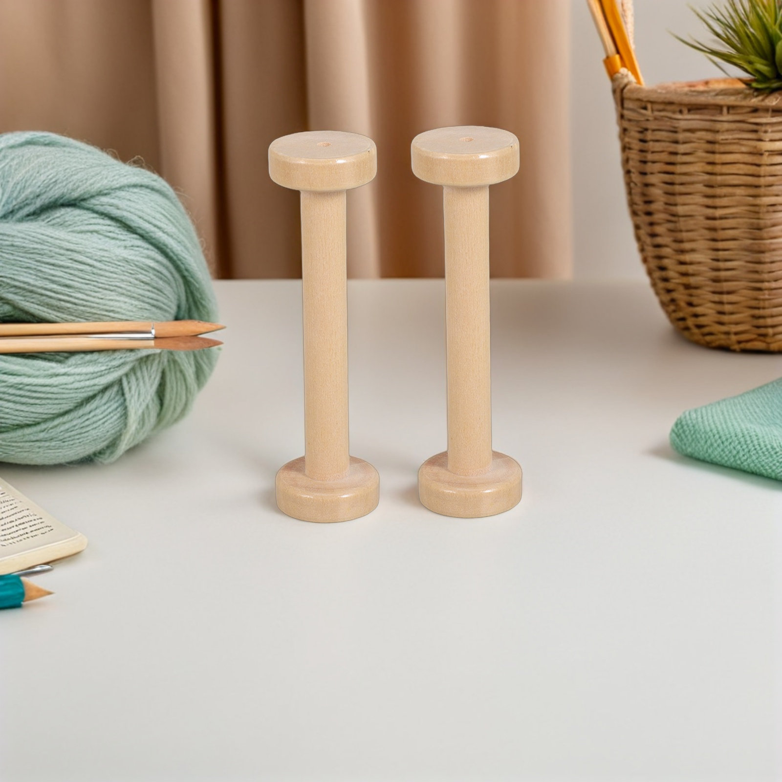 5Pcs Wooden Spools Natural Vin - огляд і ціна Workshop Tools Diy
