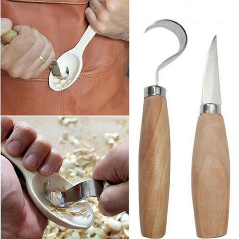 Wood Carving Knife Chisel Hook - огляд і ціна Workshop Tools Diy