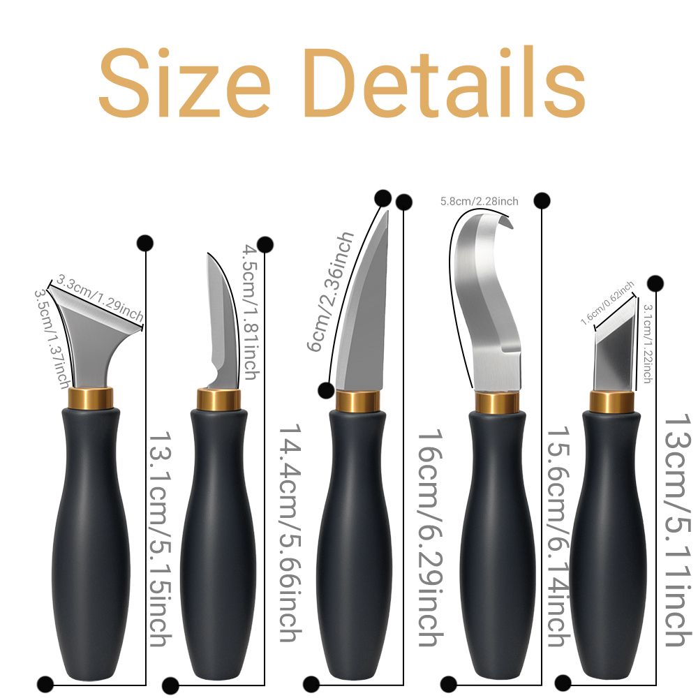 5pcs wood carving tools for be - огляд і ціна Workshop Tools Diy