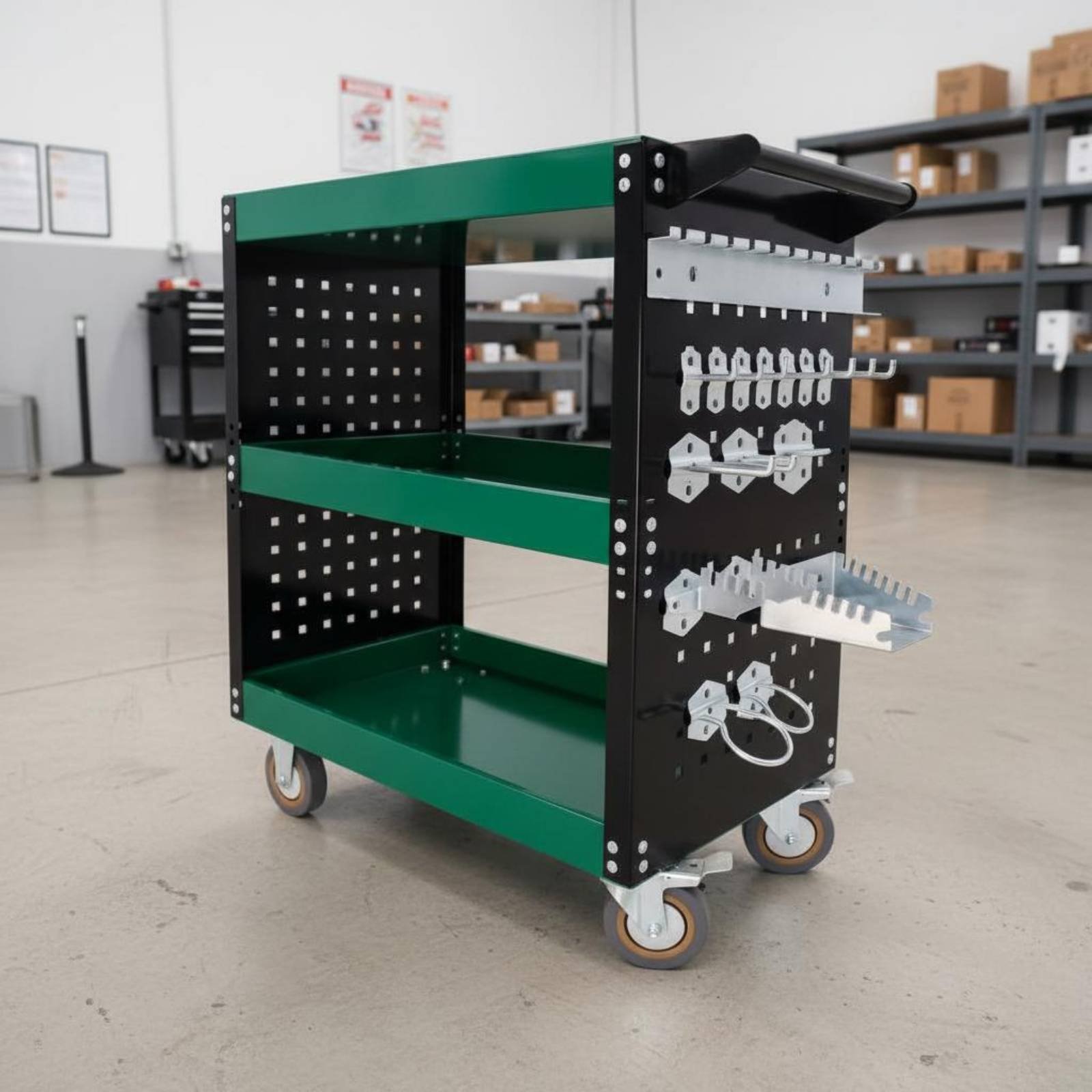 3-Tier Tool Cart Thickened Ste - огляд і ціна Workshop Tools Diy