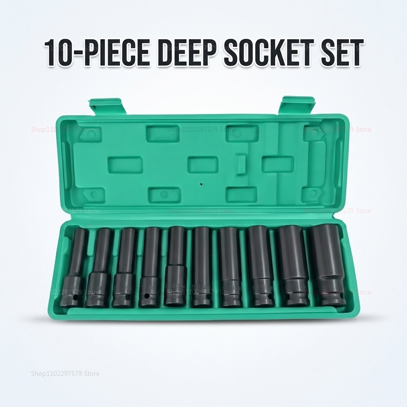 10pcs Socket Wrench Set 8-24mm - огляд і ціна Car Workshop Tools Kit