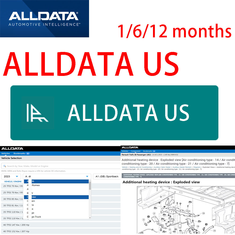 Newest Alldata US Full Version - огляд і ціна Workshop Tools Online